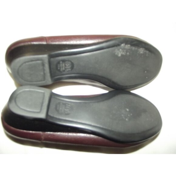 SAS Tri-Ad Comfort Shoes Womens 8.5N Oxblood Brown Leather Loafers Slip-On Heel - Picture 14 of 16